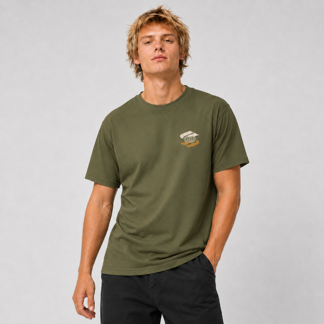 Polera Stance Worldwide Olive