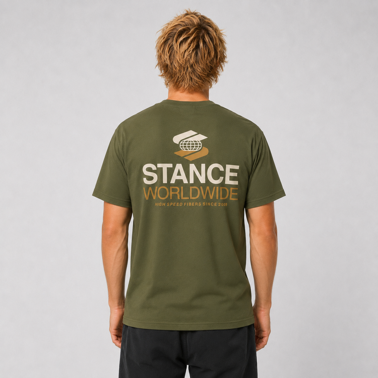 Polera Stance Worldwide Olive