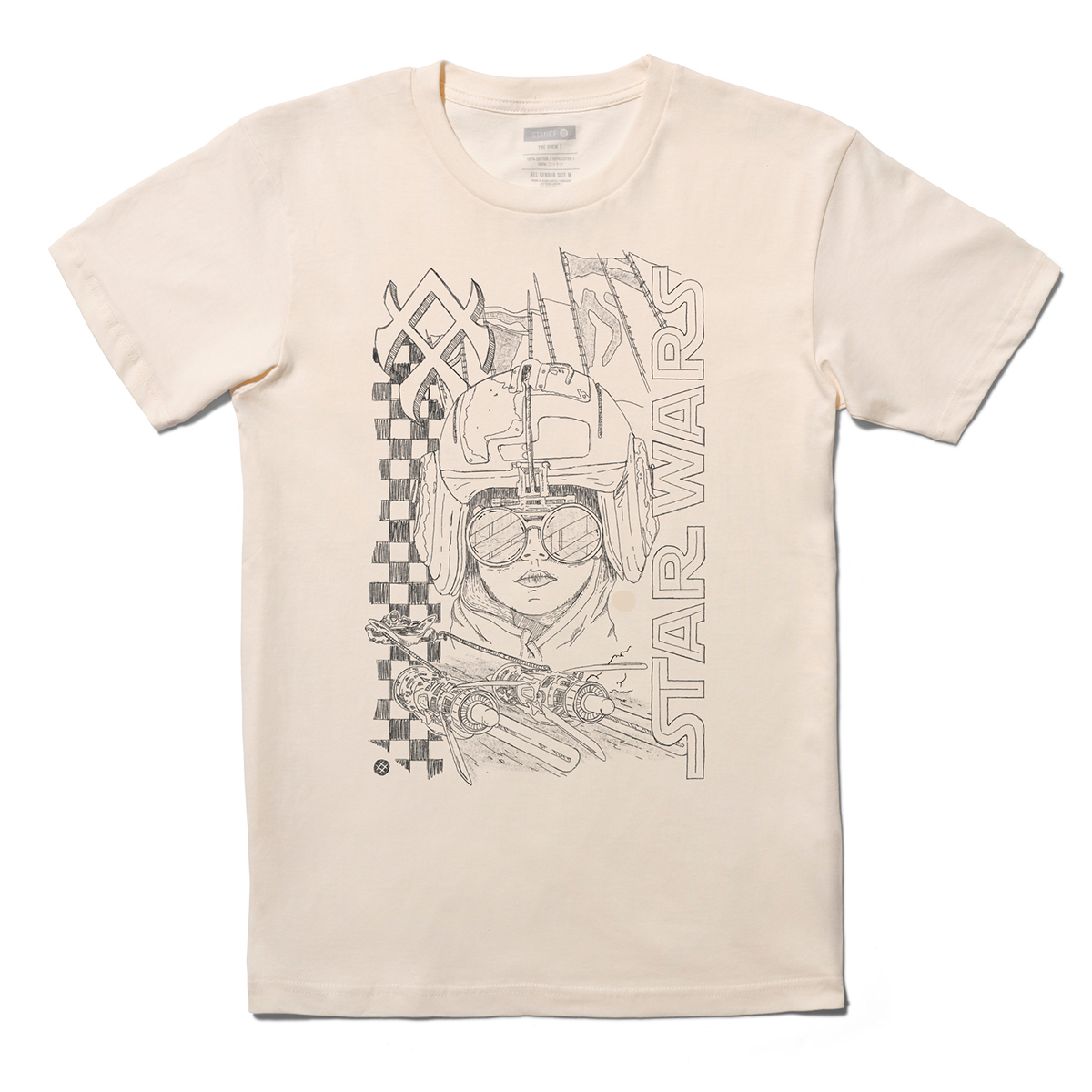 Polera Stance Anakin Vintage White