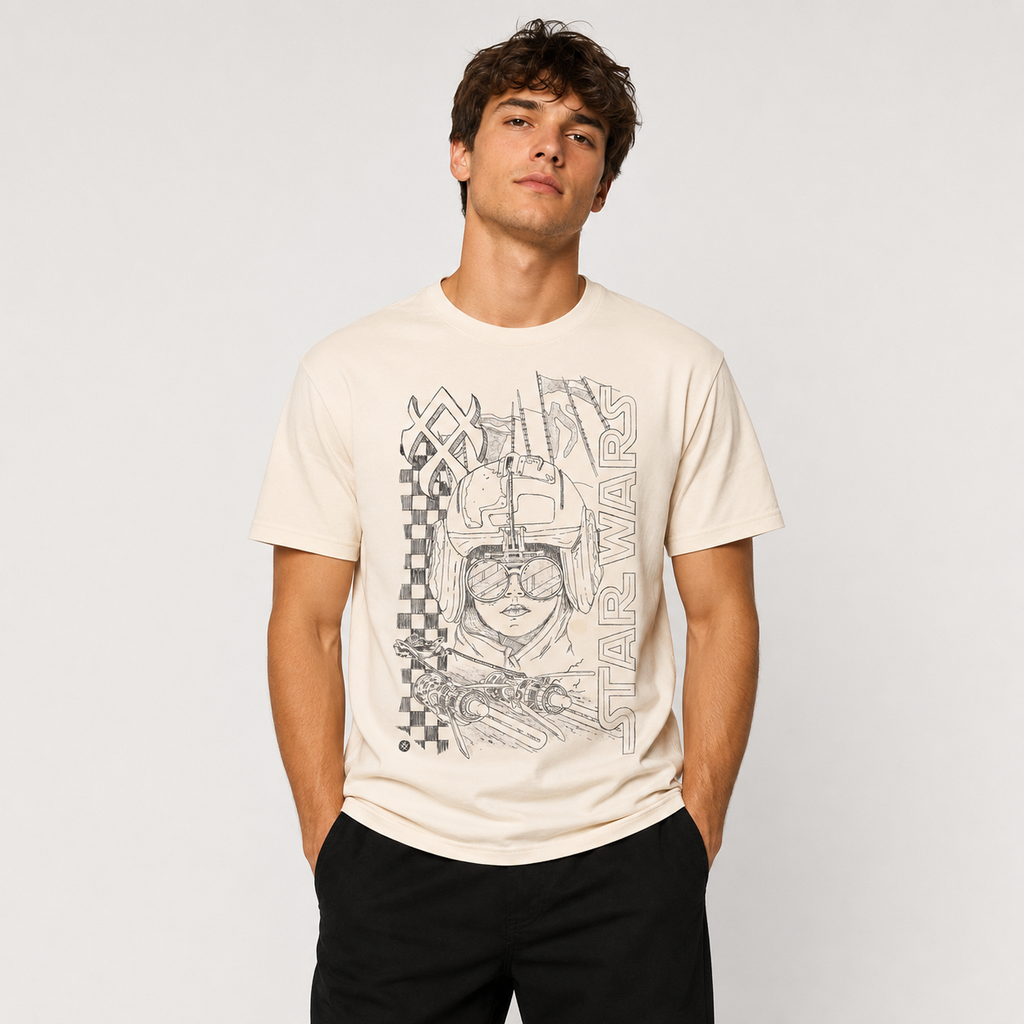 Polera Stance Anakin Vintage White
