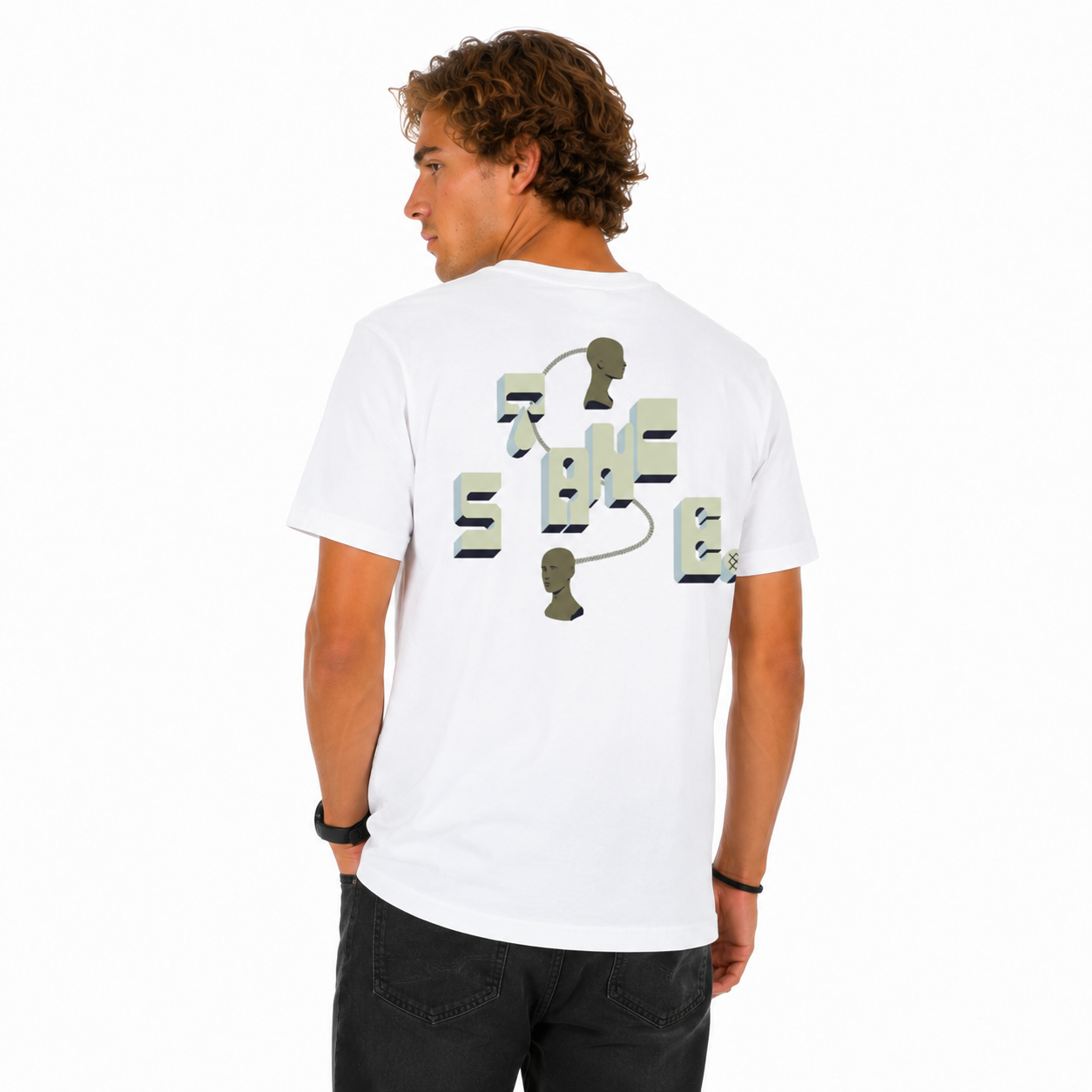 Polera Stance Brain Wayz White