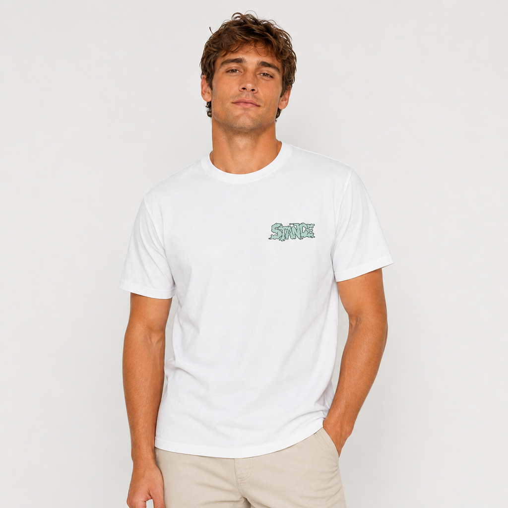 Polera Stance Ozone White