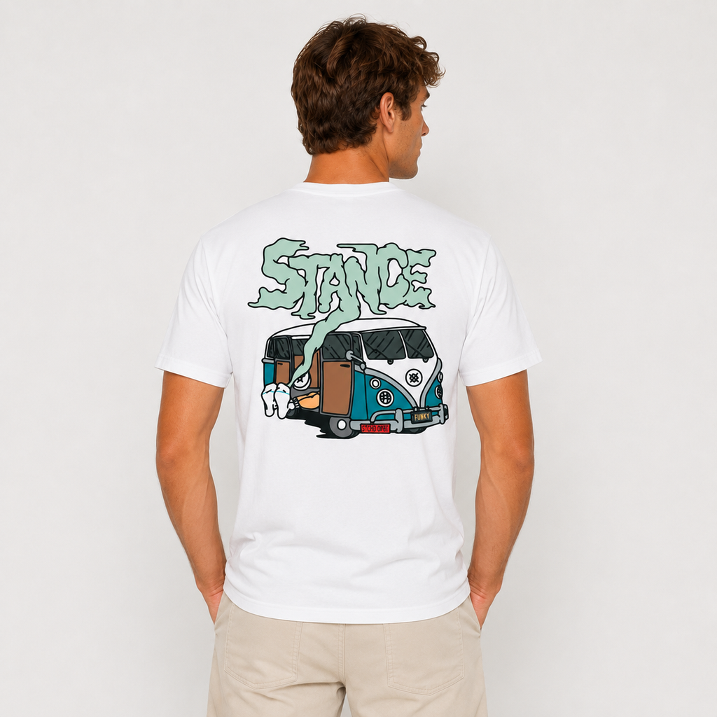 Polera Stance Ozone White