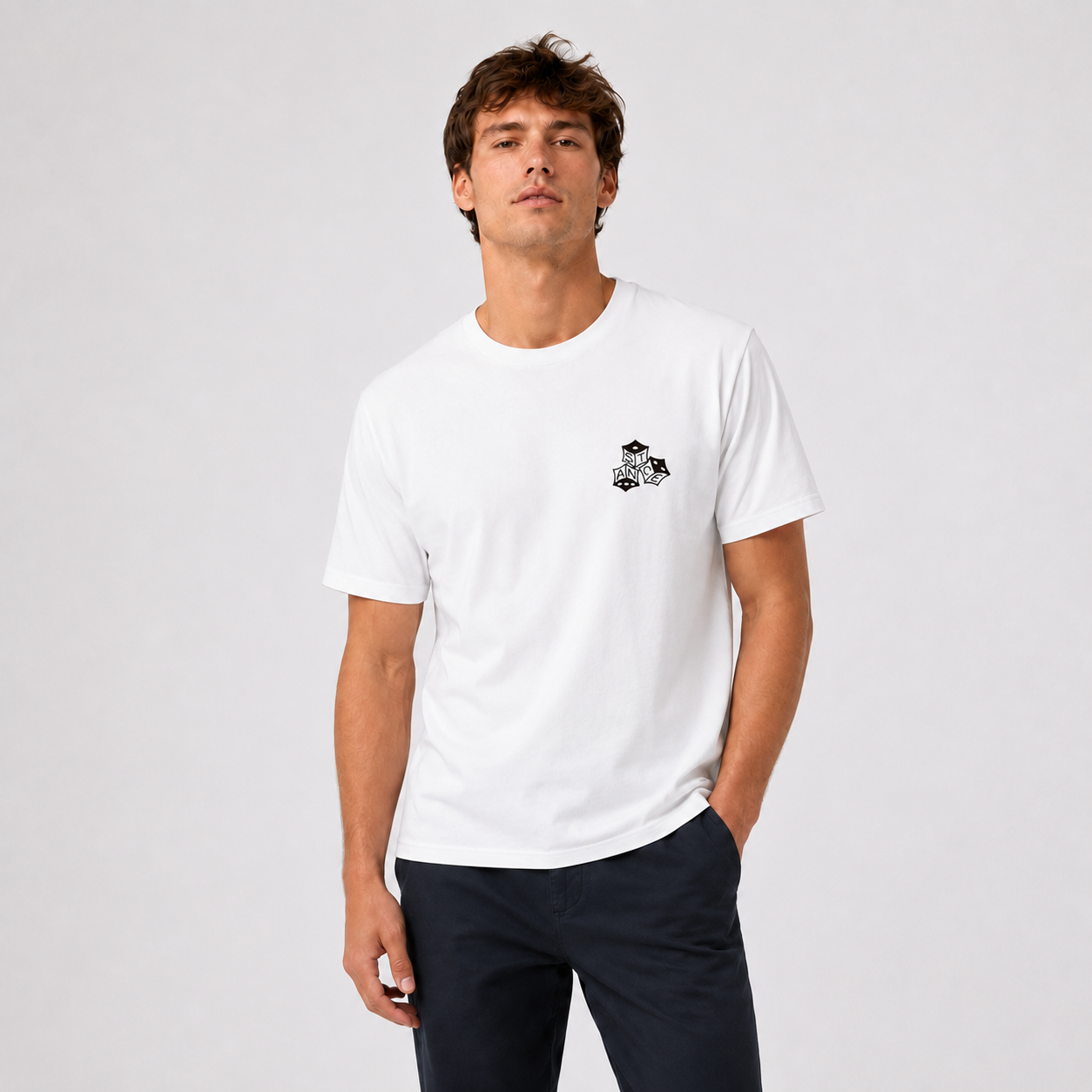 Polera Stance High Roller White