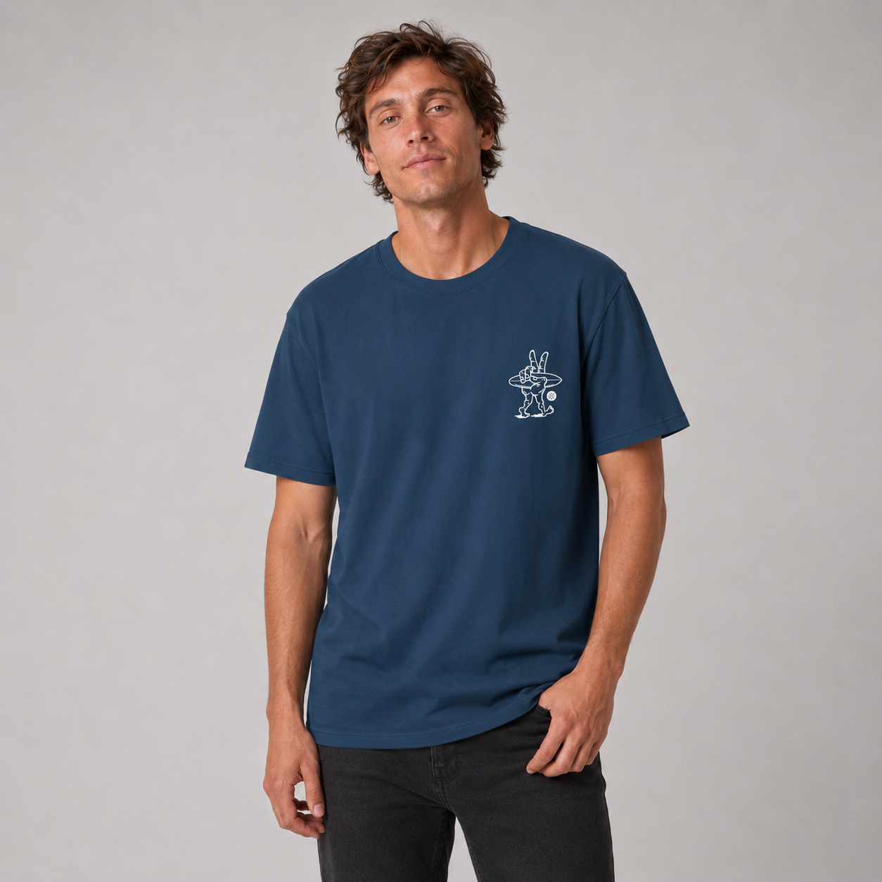 Polera Stance Permanent Vacation Seablue