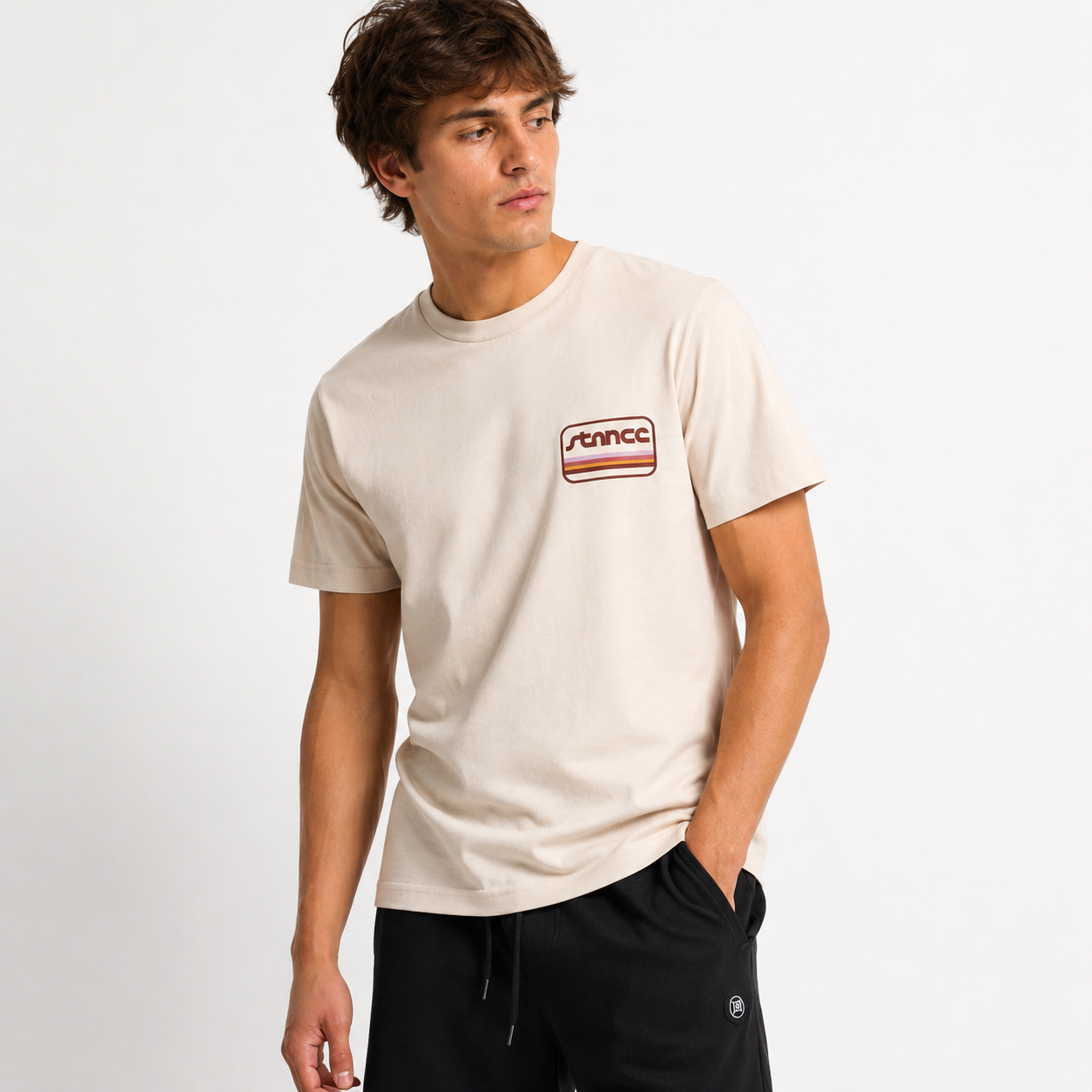 Polera Stance Camino Vintage White