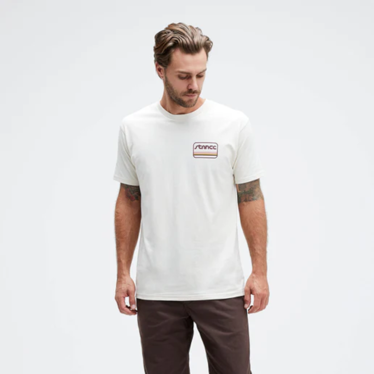 Polera Stance Camino Vintage White