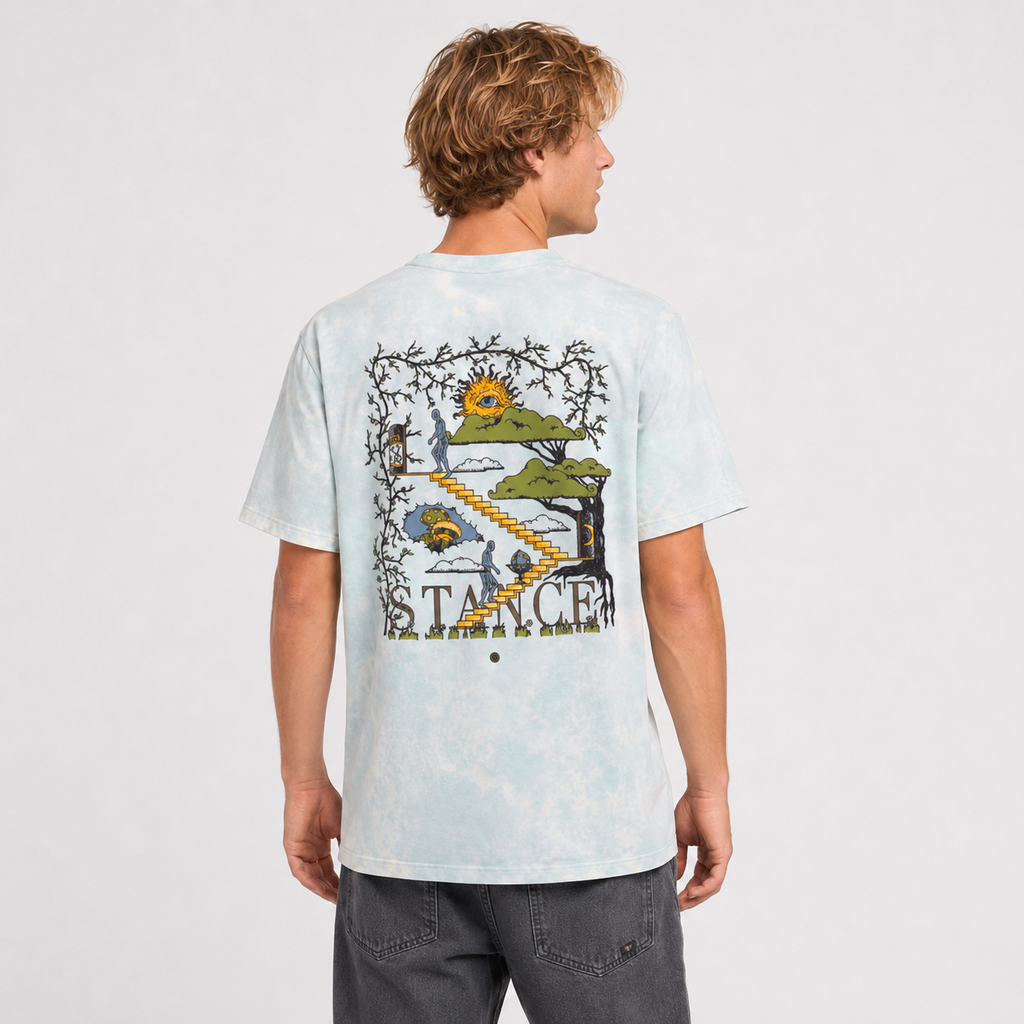 Polera Stance Sol Blue Washed