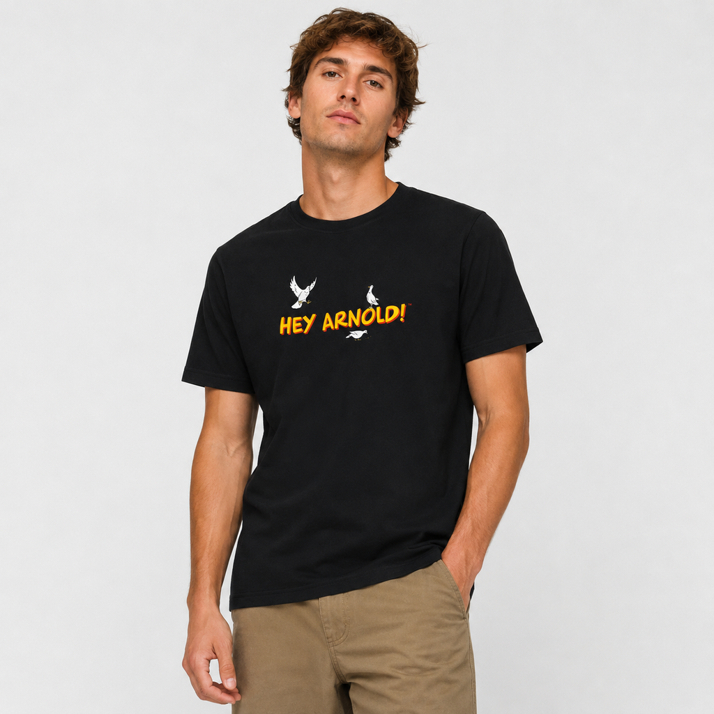 Polera Stance Hey Arnold Stoop Black