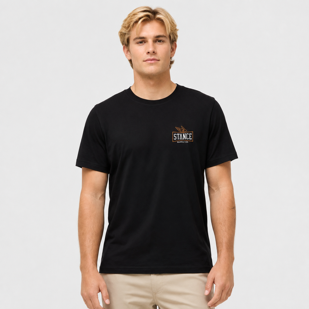 Polera Stance Winged Black