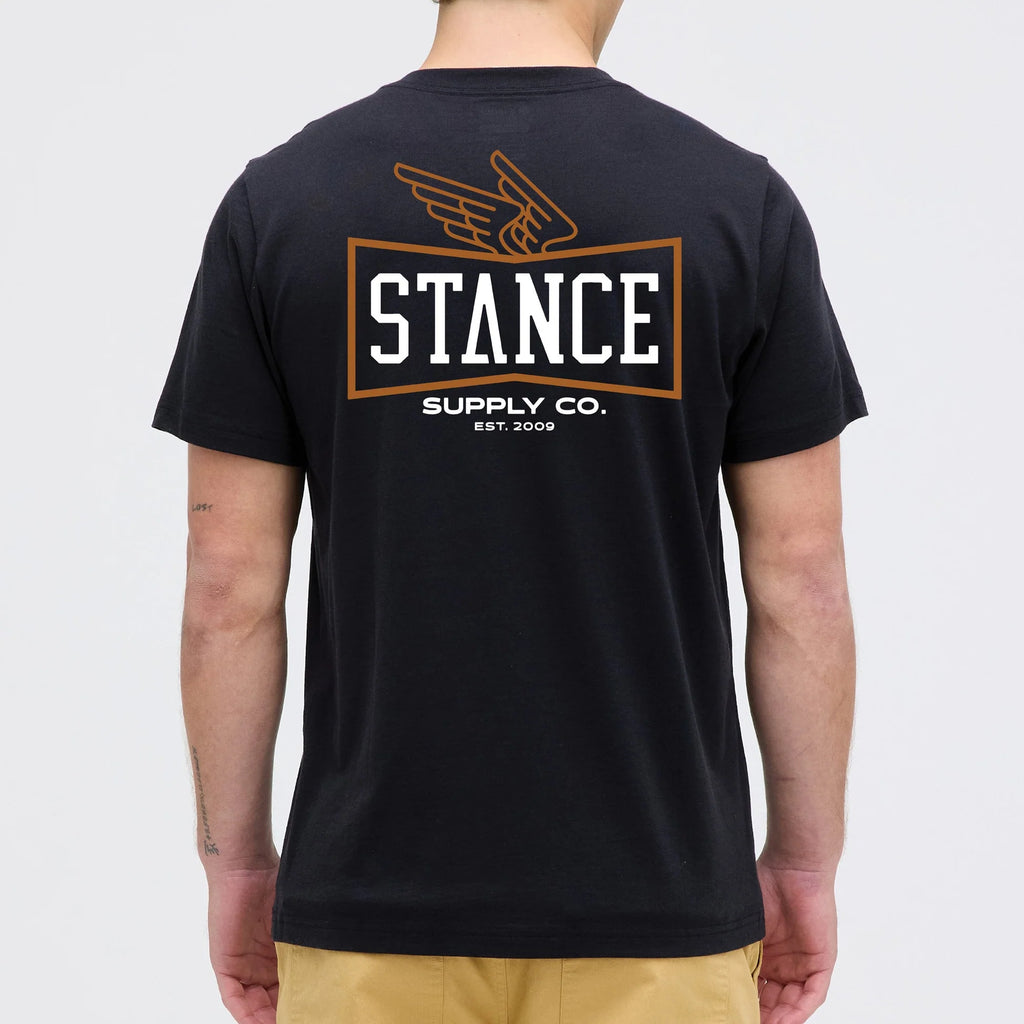 Polera Stance Winged Black