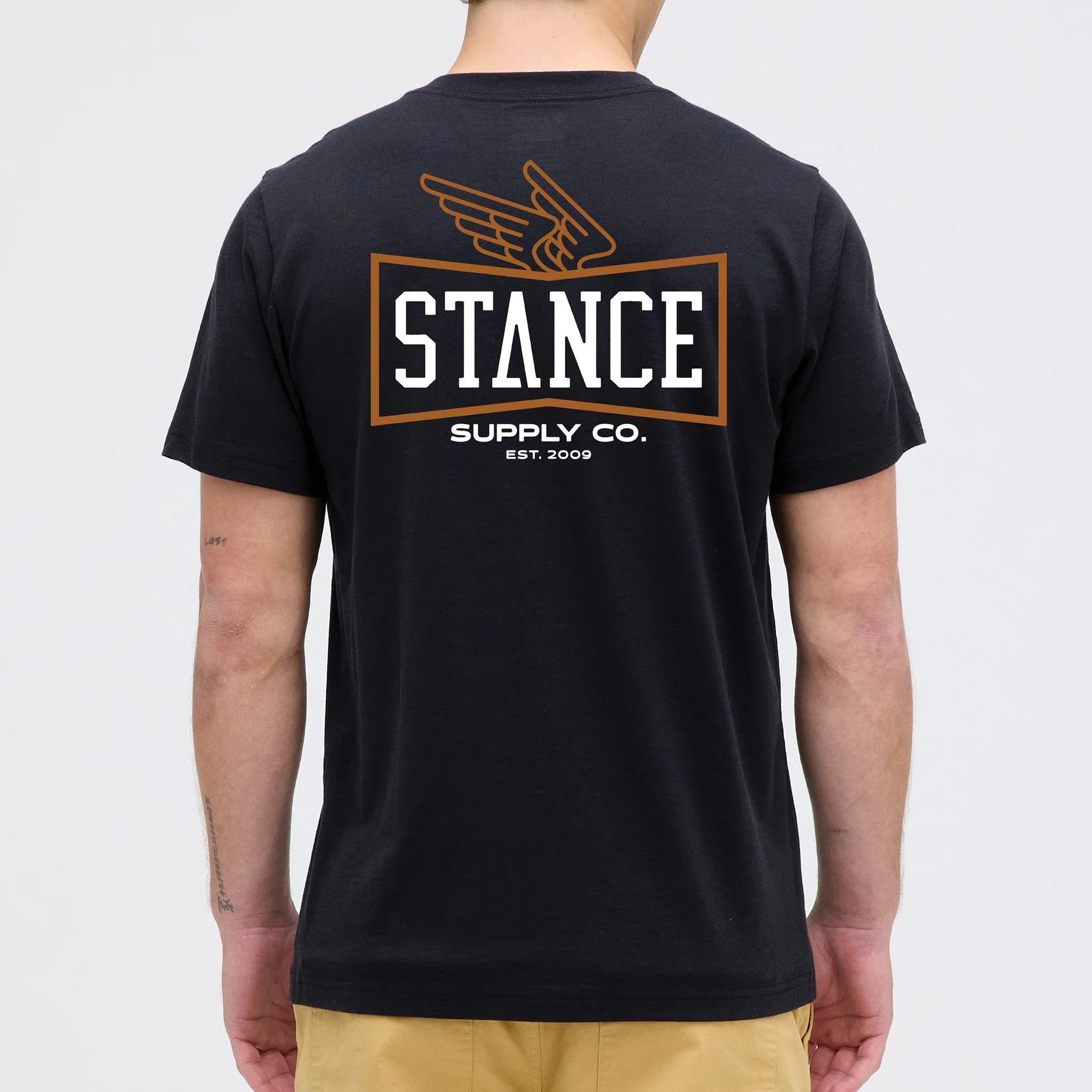 Polera Stance Winged Black