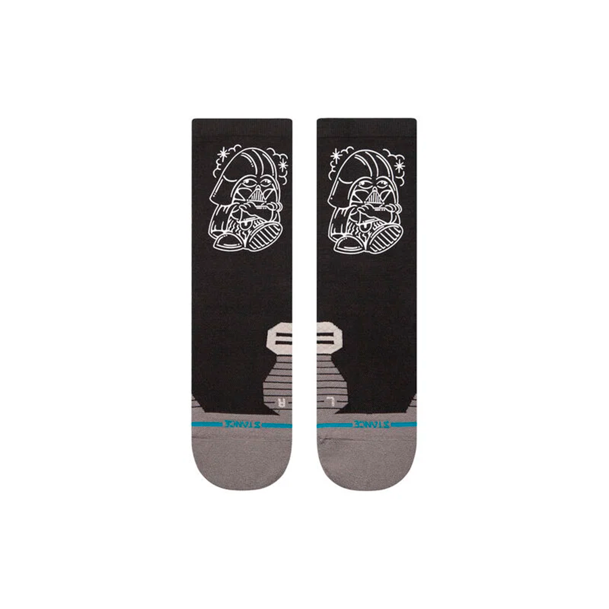 Stance Sock DJ Darth Light Crew Black