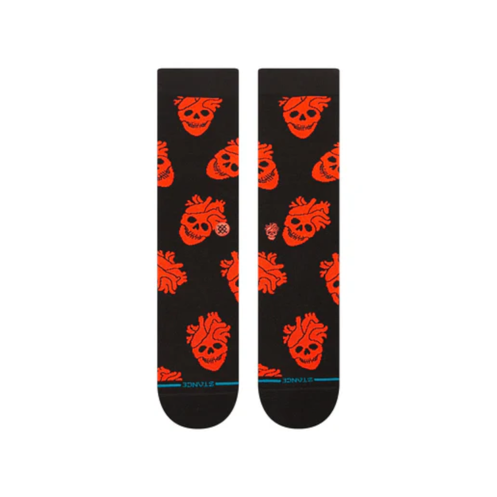 Stance Sock Fallin In Skull Crew Black