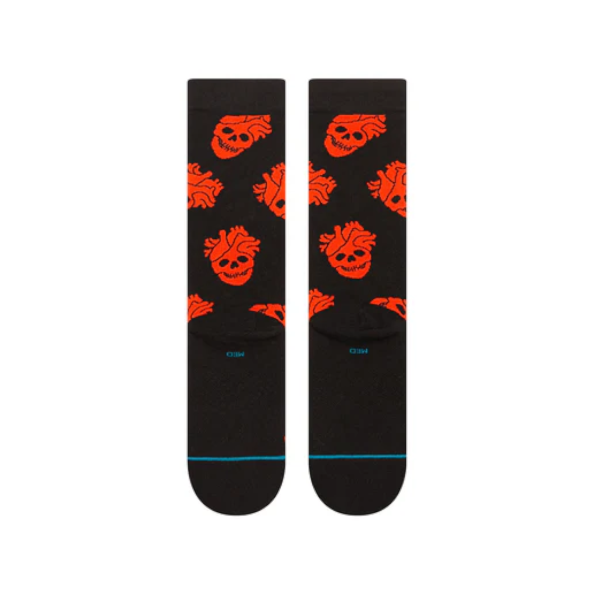 Stance Sock Fallin In Skull Crew Black