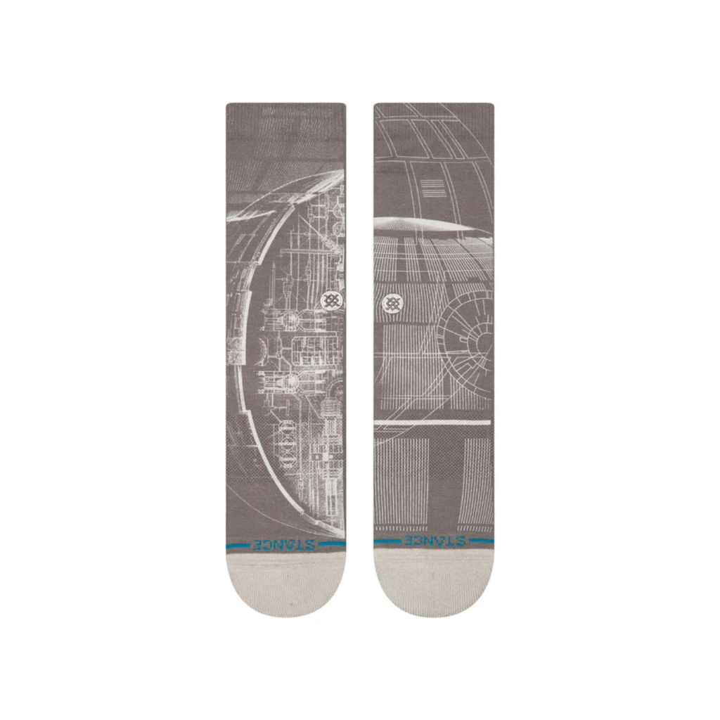 Stance Sock Death Star Crew Star Wars Grey