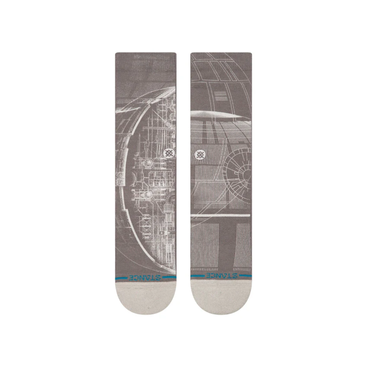 Stance Sock Death Star Crew Star Wars Grey
