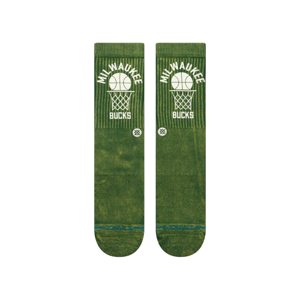 Stance Sock Men Vintage Milwaukee Bucks Green