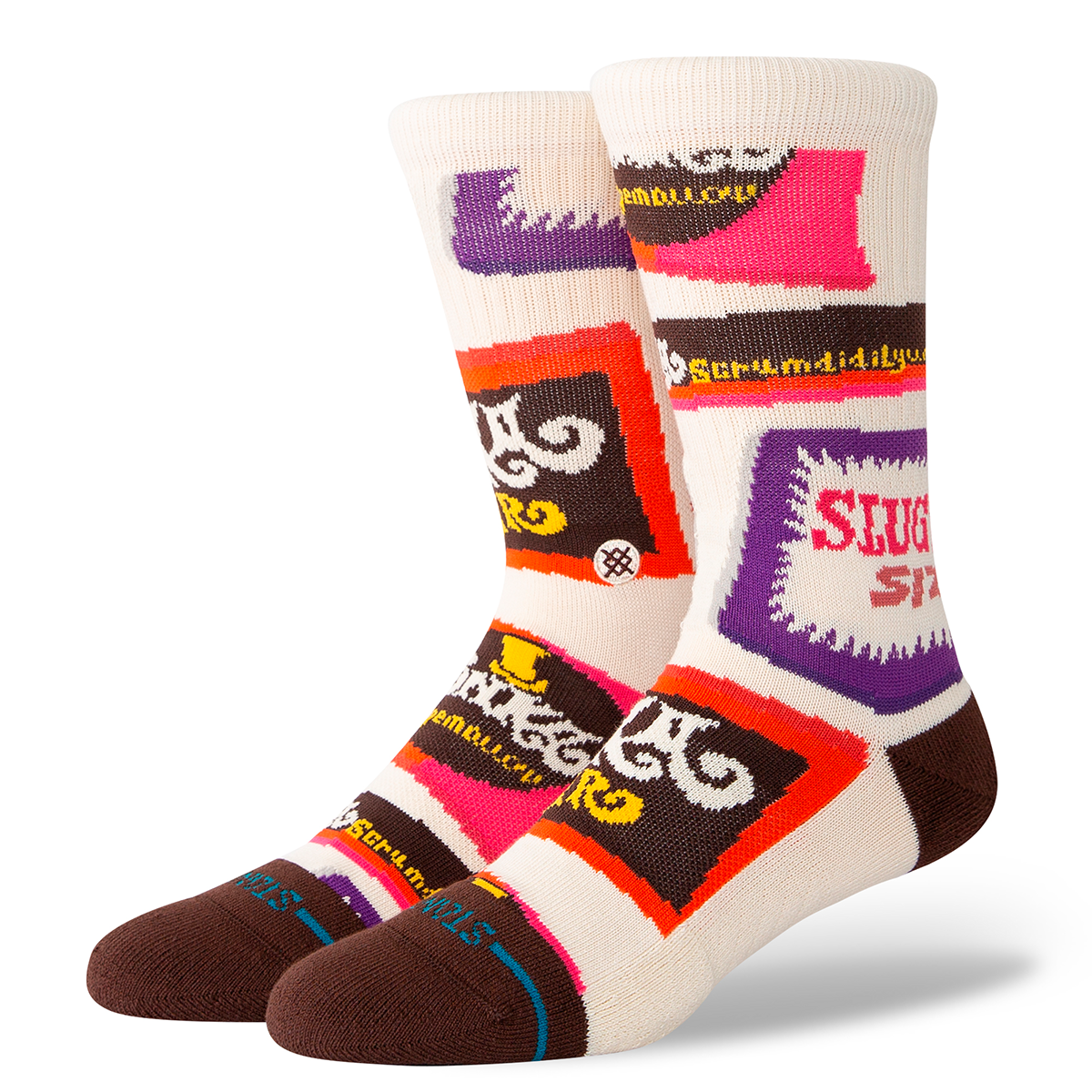 Stance Sock Willy Wonka Bars Brown