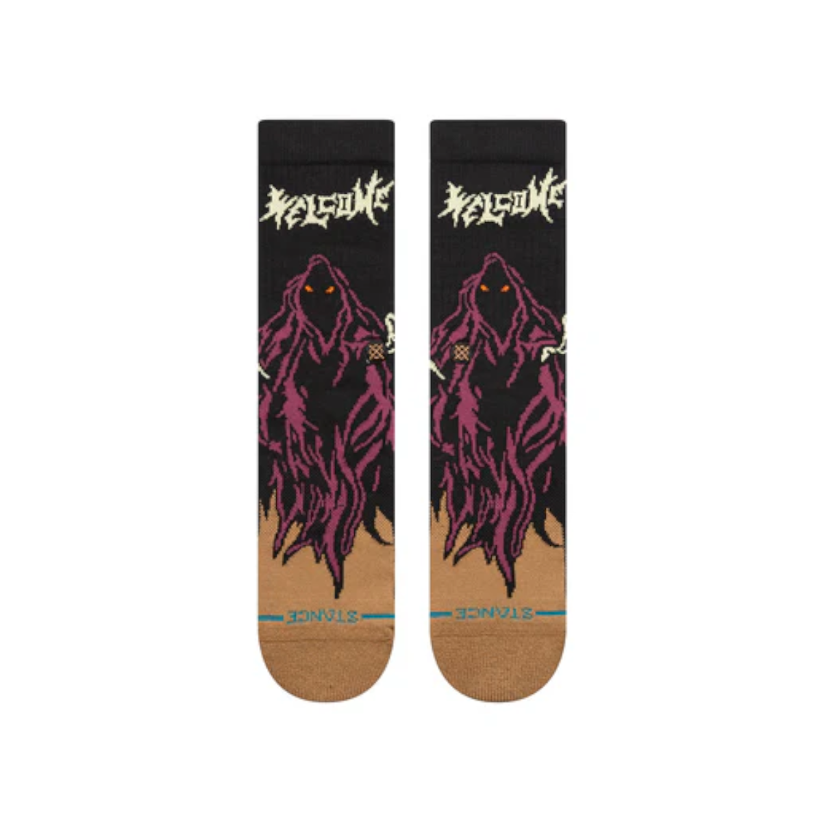 Stance Sock Men Welcome Skelly Crew Black