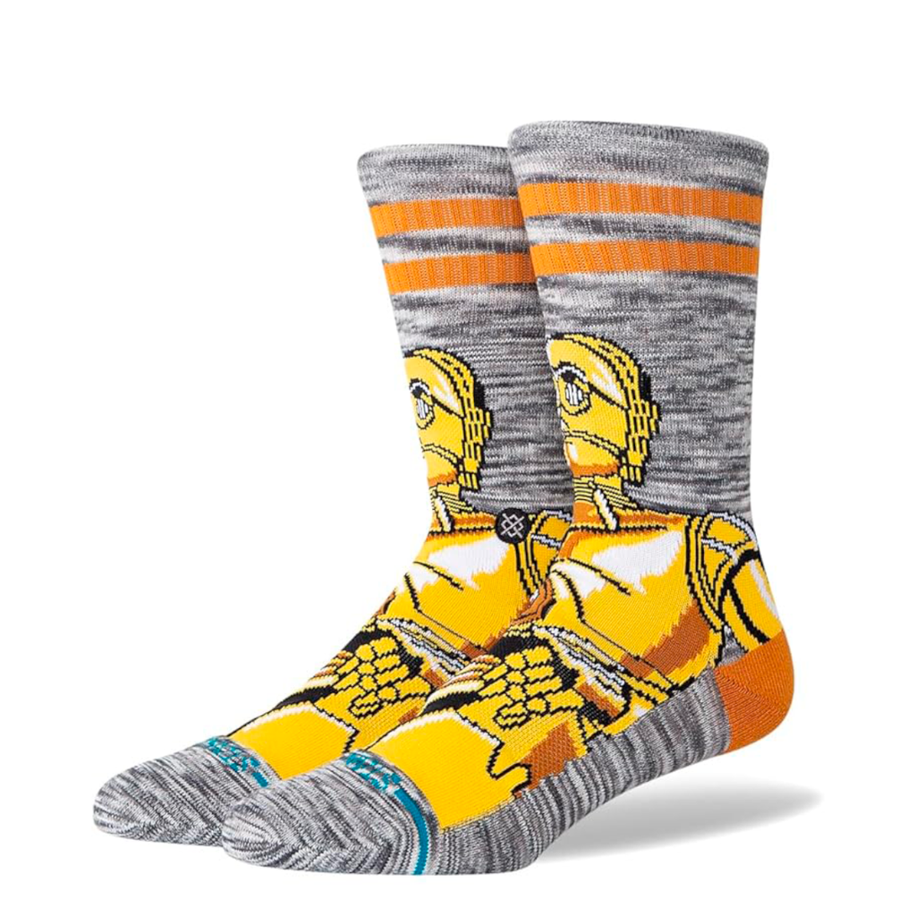 Stance Sock C3PO Crew Gold Grey