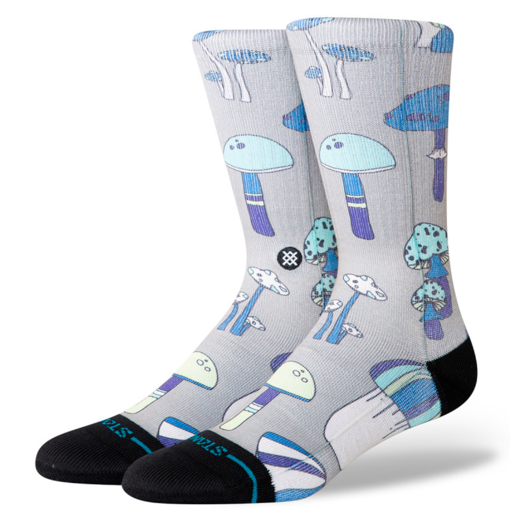 Stance Sock Microbial Crew String Grey