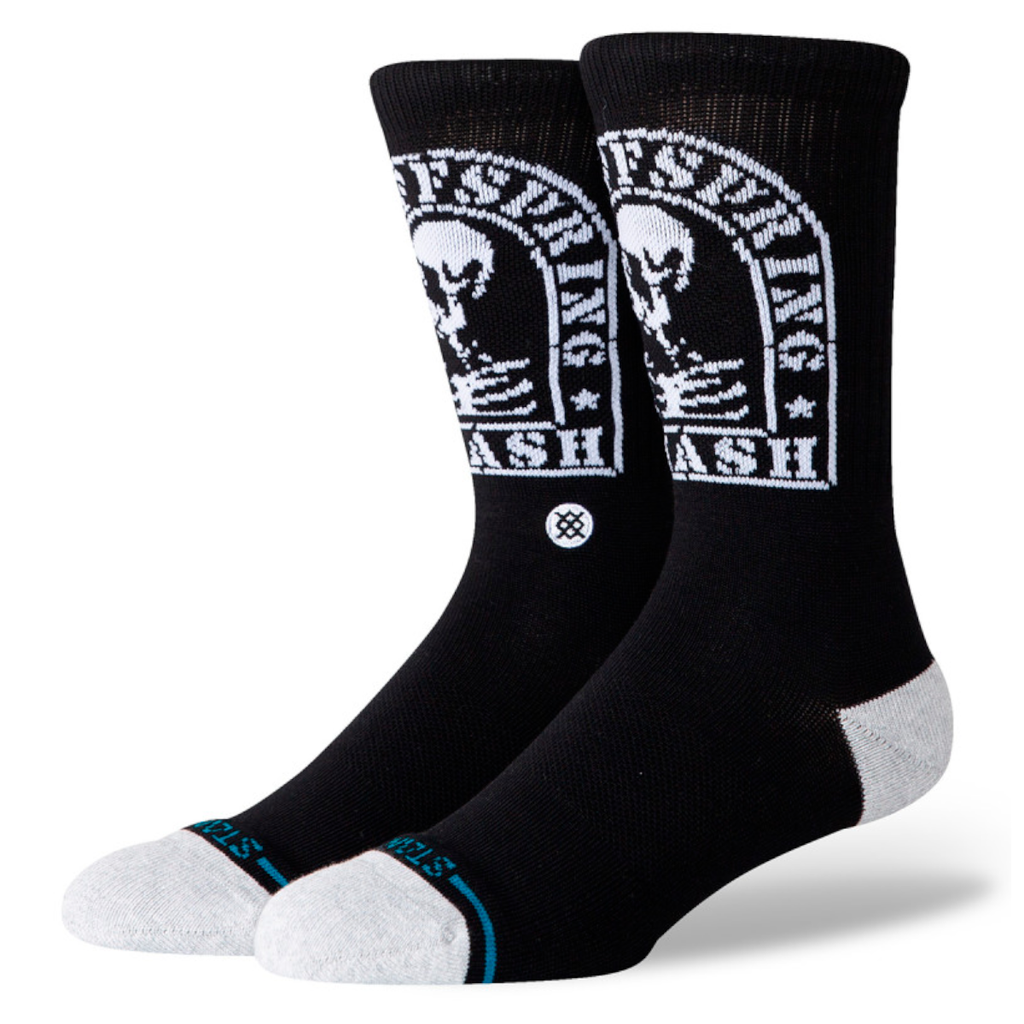 Stance Sock Men Smashed Crew Black