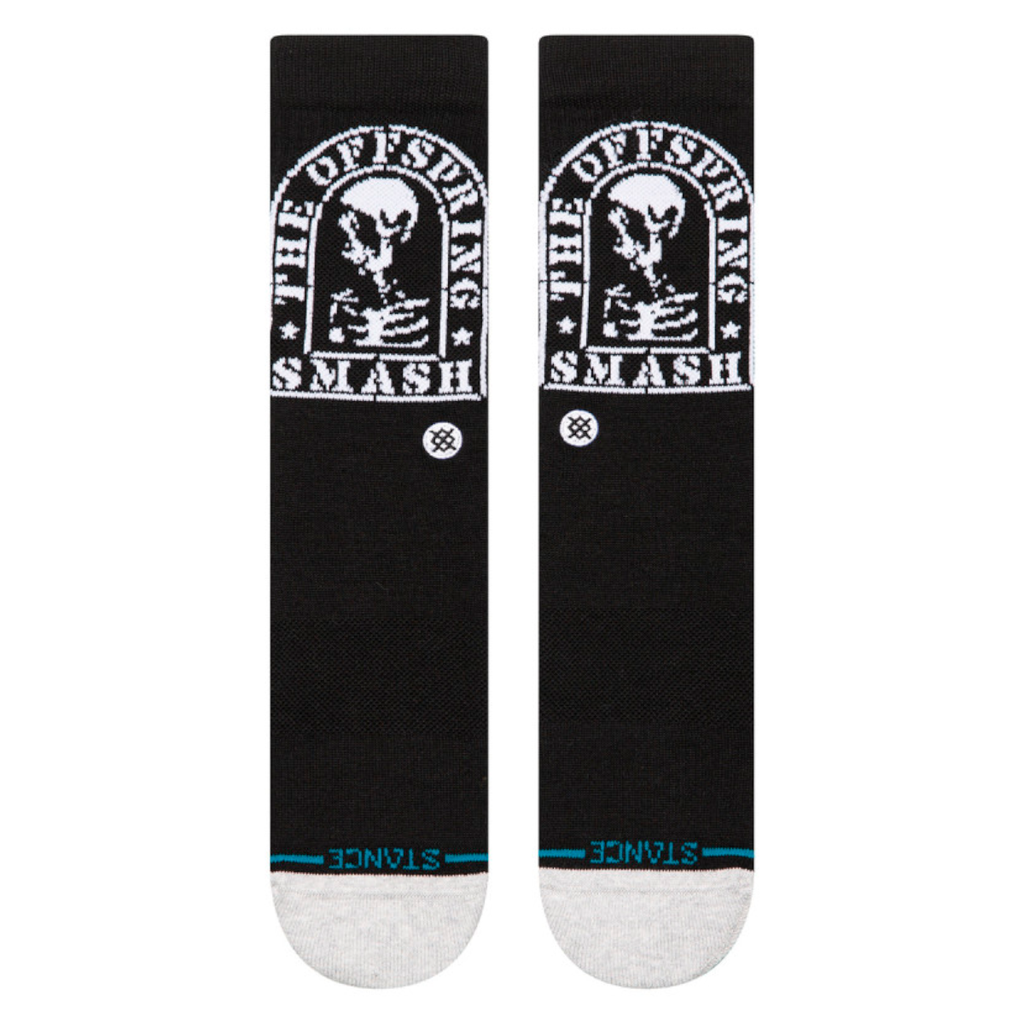 Stance Sock Men Smashed Crew Black