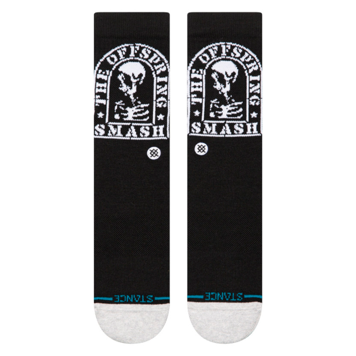 Stance Sock Men Smashed Crew Black