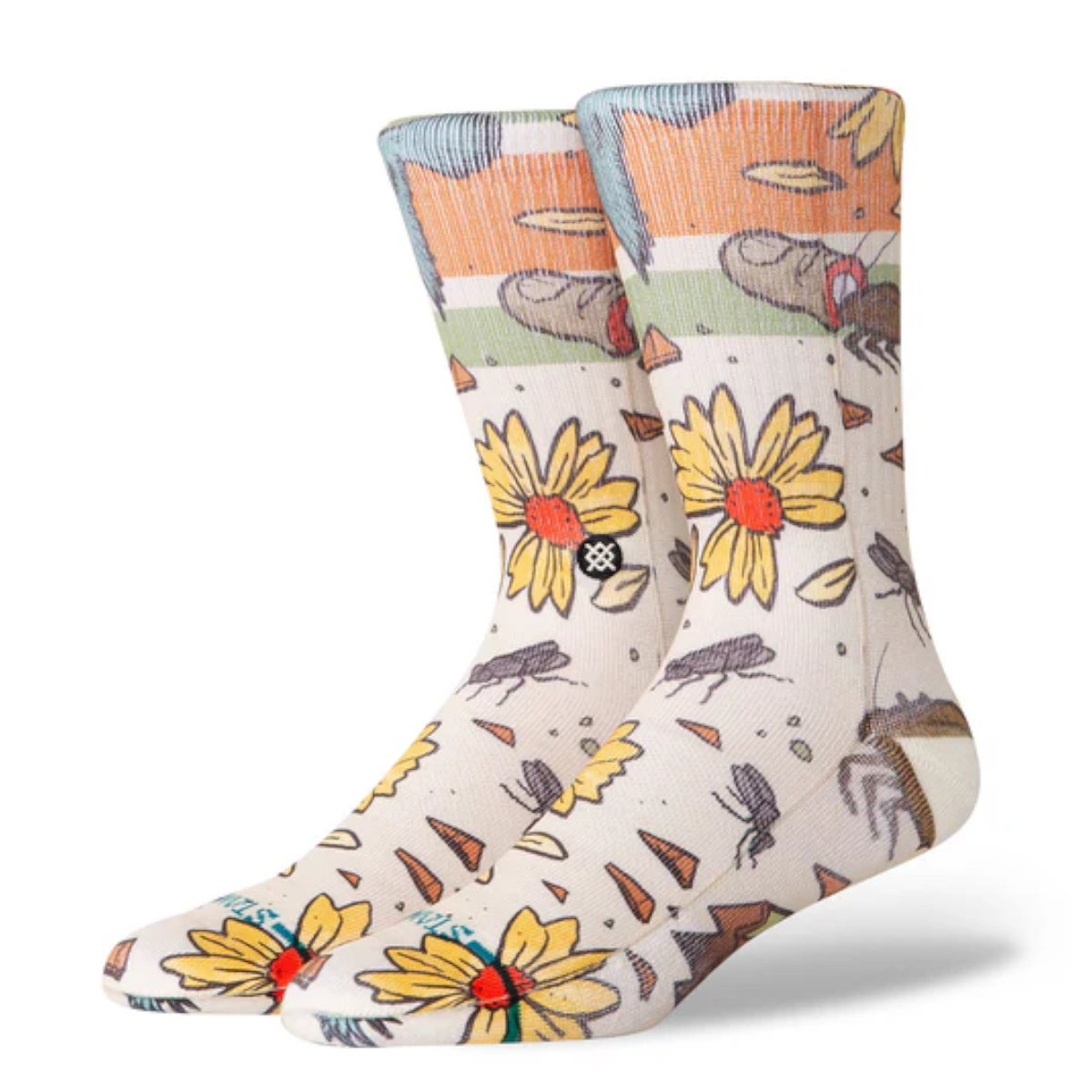 Stance Sock Trashed Off White