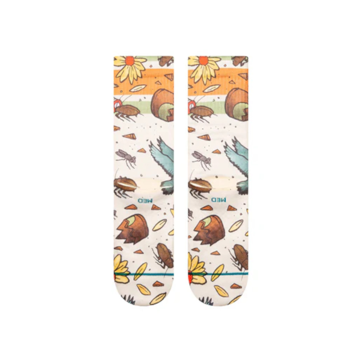 Stance Sock Trashed Off White