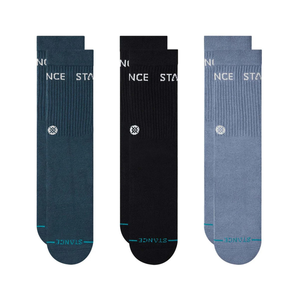 Stance Socks Origin 3 Pack Crew Indigo