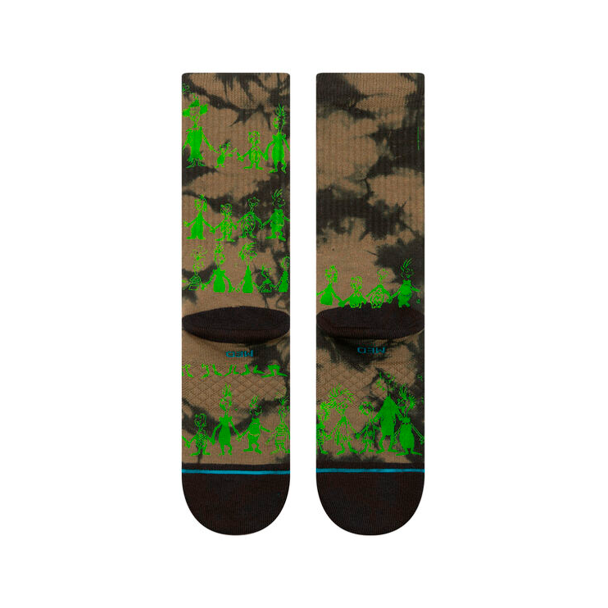 Stance Sock Grinch Down in Whoville Crew Black