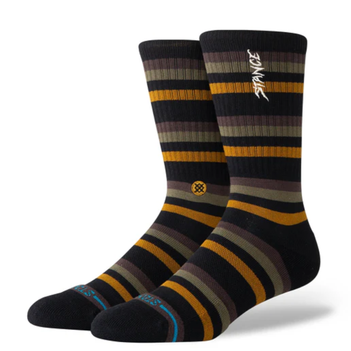 Stance Sock Men Slipping Crew Black Brown
