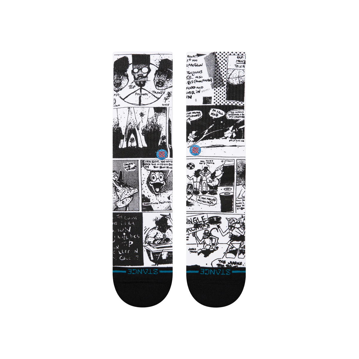 Stance Sock Men The Sleeve Crew Black White