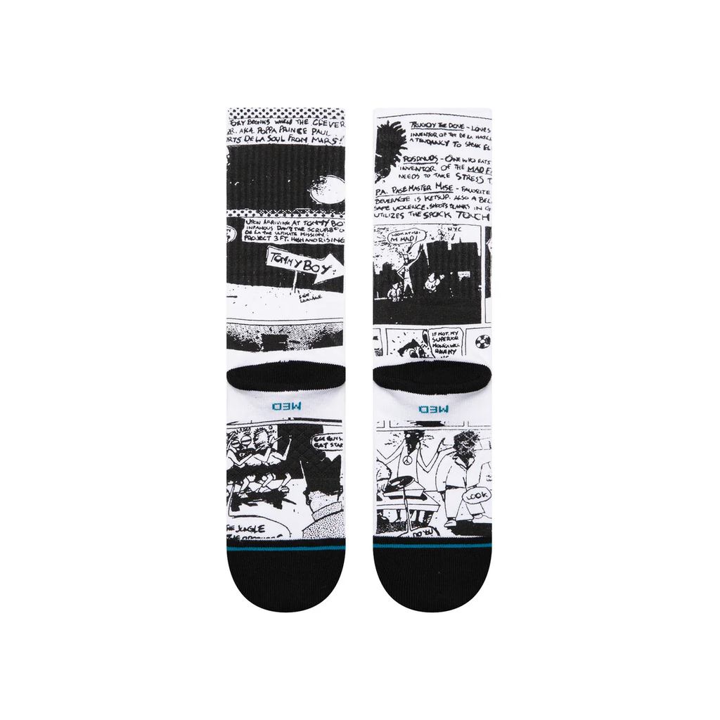 Stance Sock Men The Sleeve Crew Black White