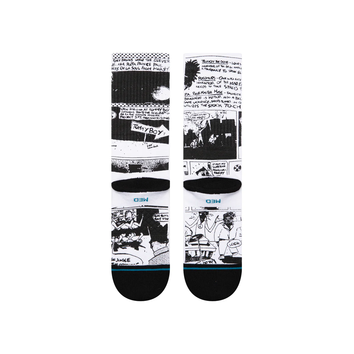 Stance Sock Men The Sleeve Crew Black White