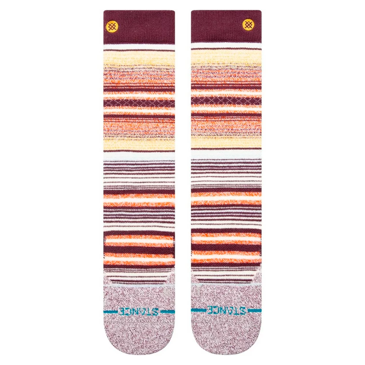 Stance Sock Snowboard Curren Over The Calf Wine