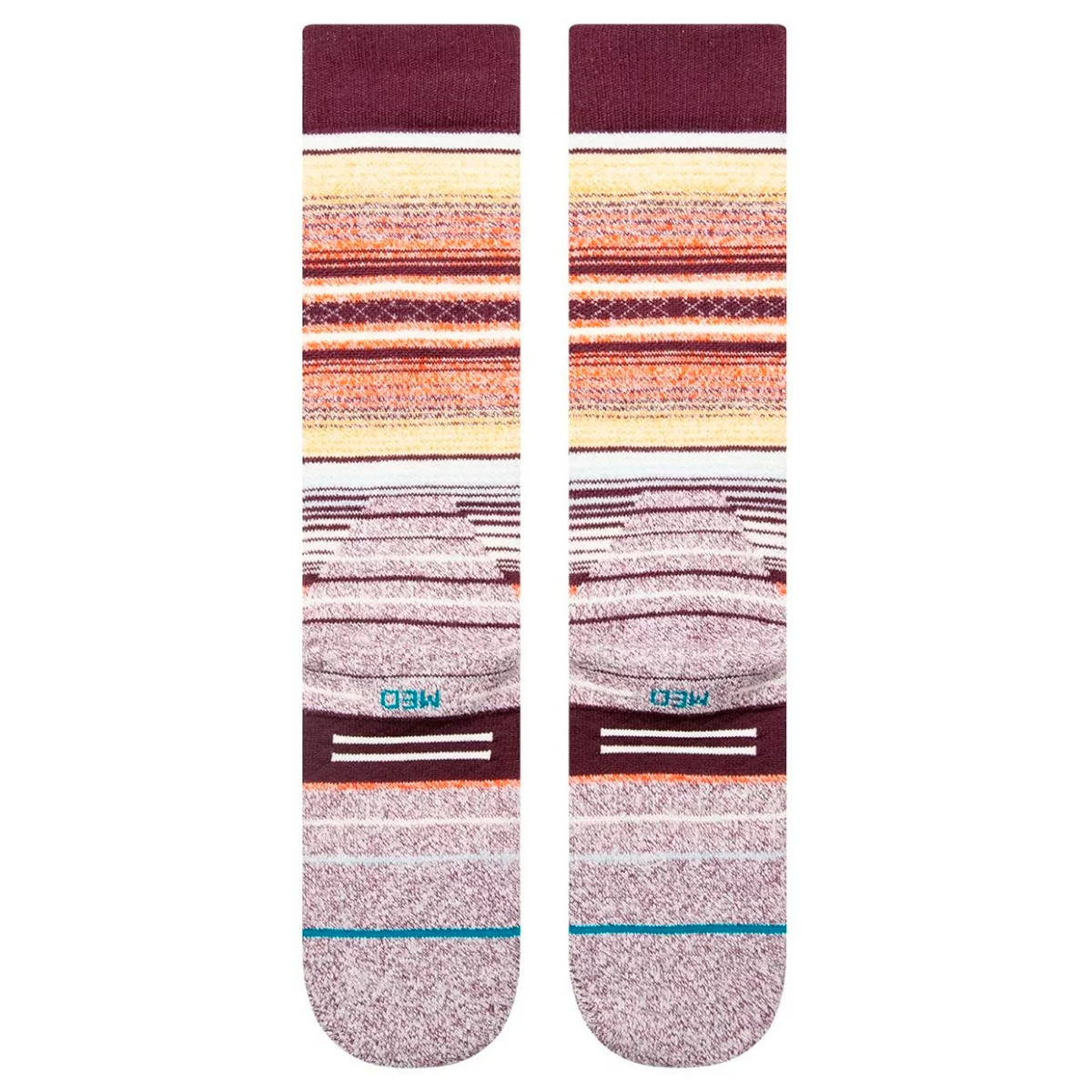 Stance Sock Snowboard Curren Over The Calf Wine