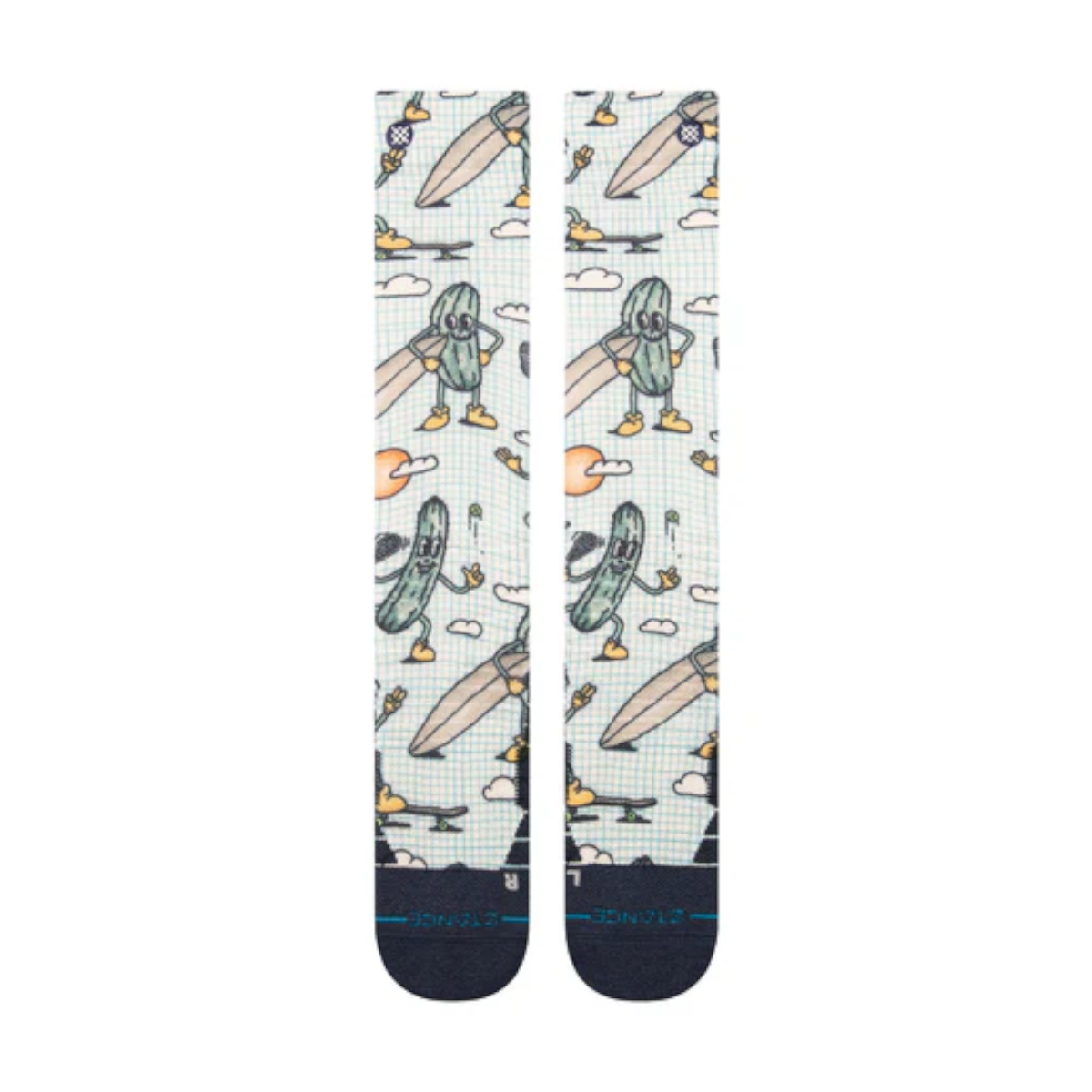 Stance Sock Snowboard Feeling Pickled Mid Po Multi