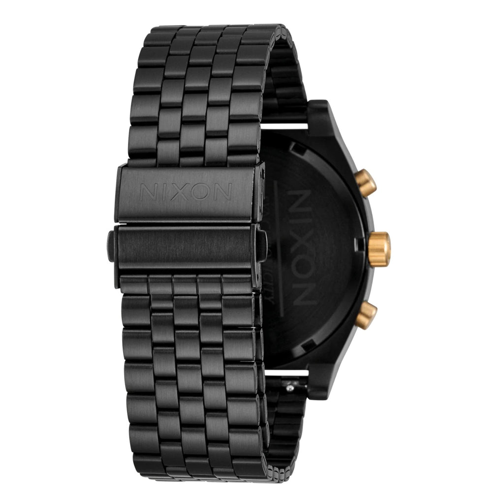 Reloj Nixon Time Teller Chrono Black Black Gold