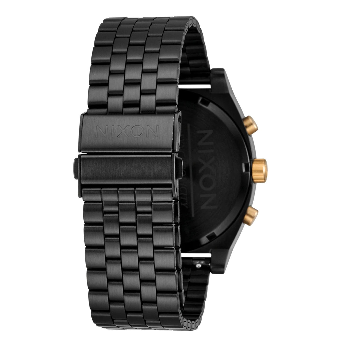 Reloj Nixon Time Teller Chrono Black Black Gold