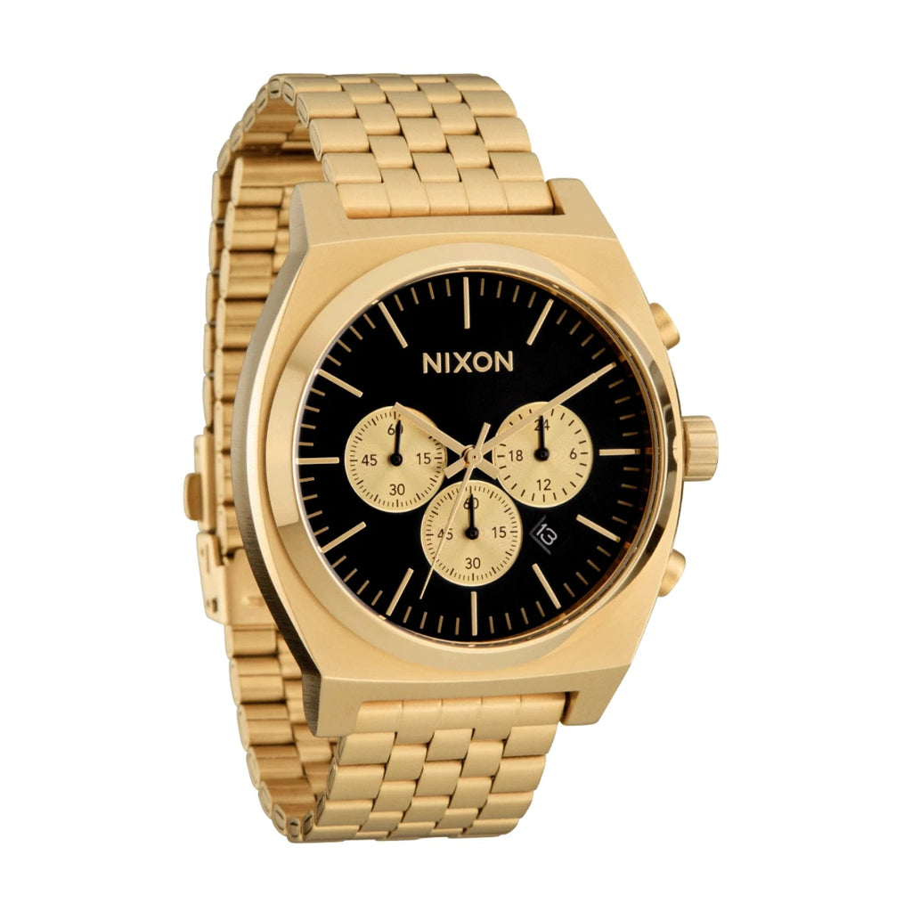 Reloj Nixon Time Teller Chrono Gold Black Gold