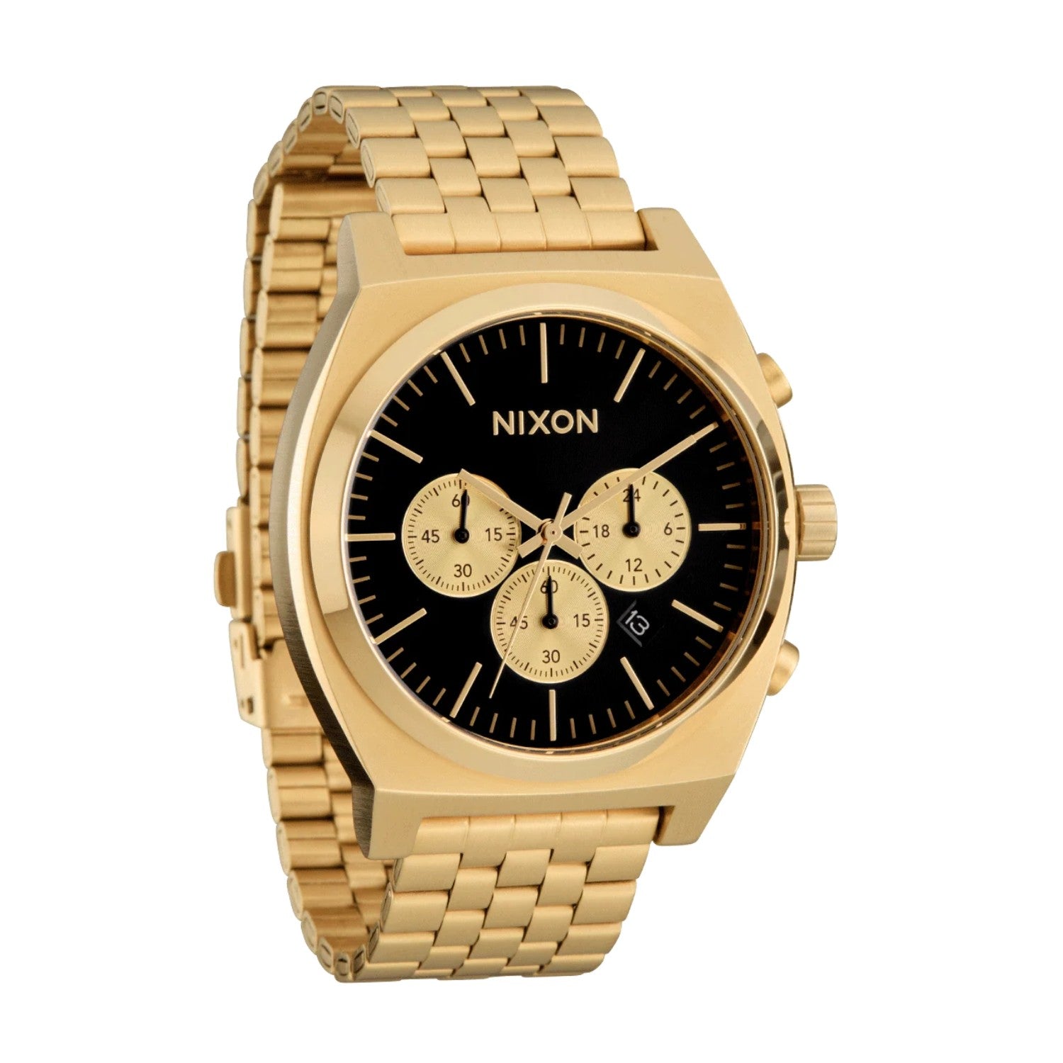 Reloj Nixon Time Teller Chrono Gold Black Gold