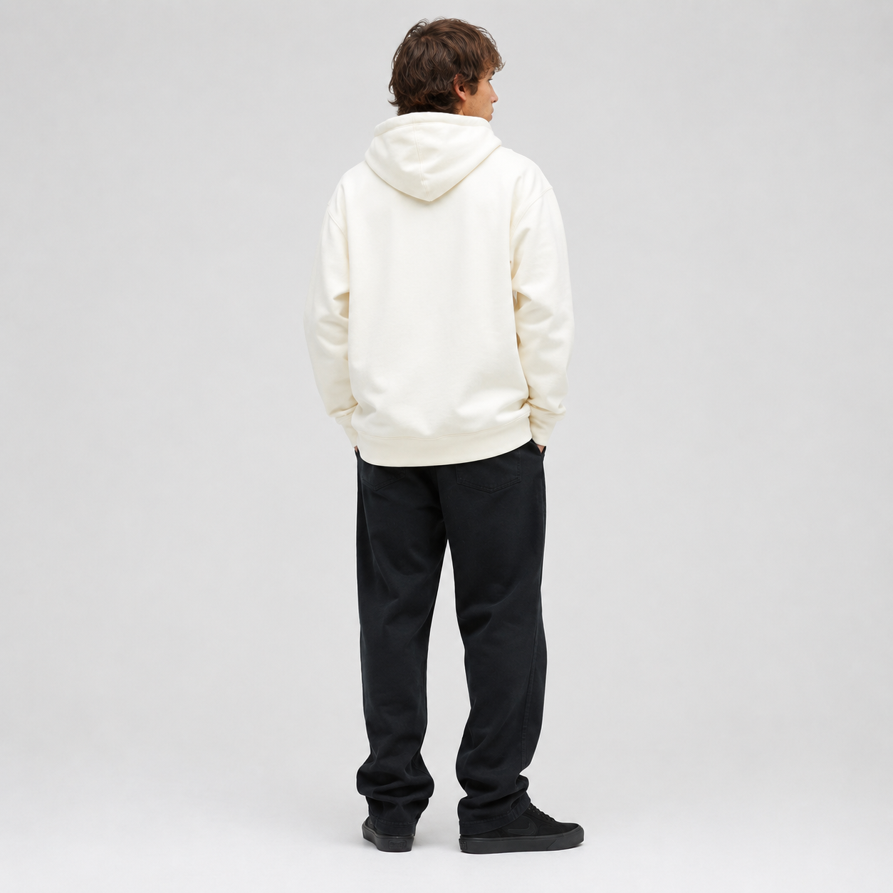 Polerón Stance Established Hoodie Bone