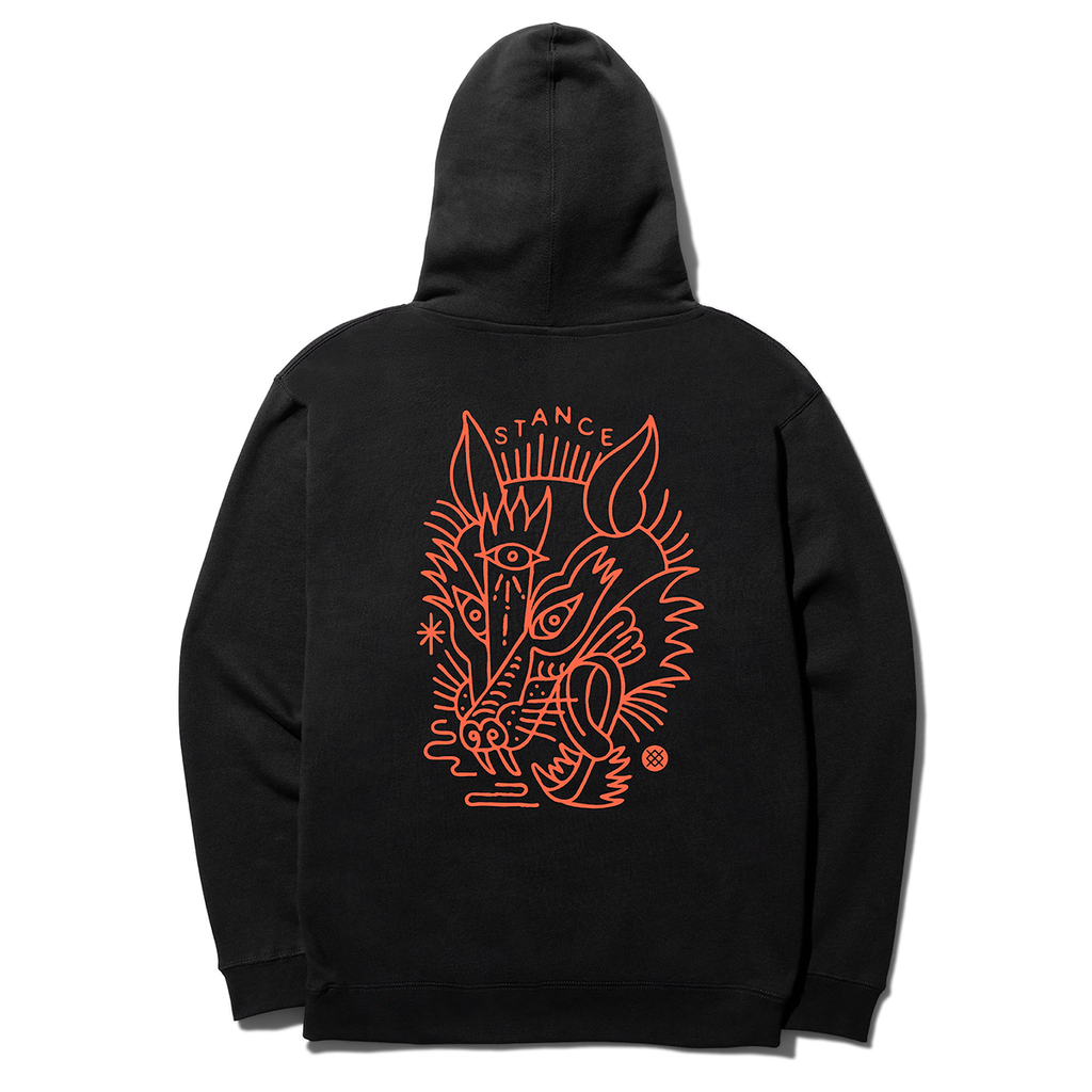 Poleron Wolpack Hoodie Black