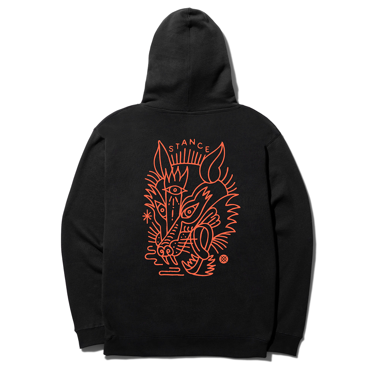 Poleron Wolpack Hoodie Black