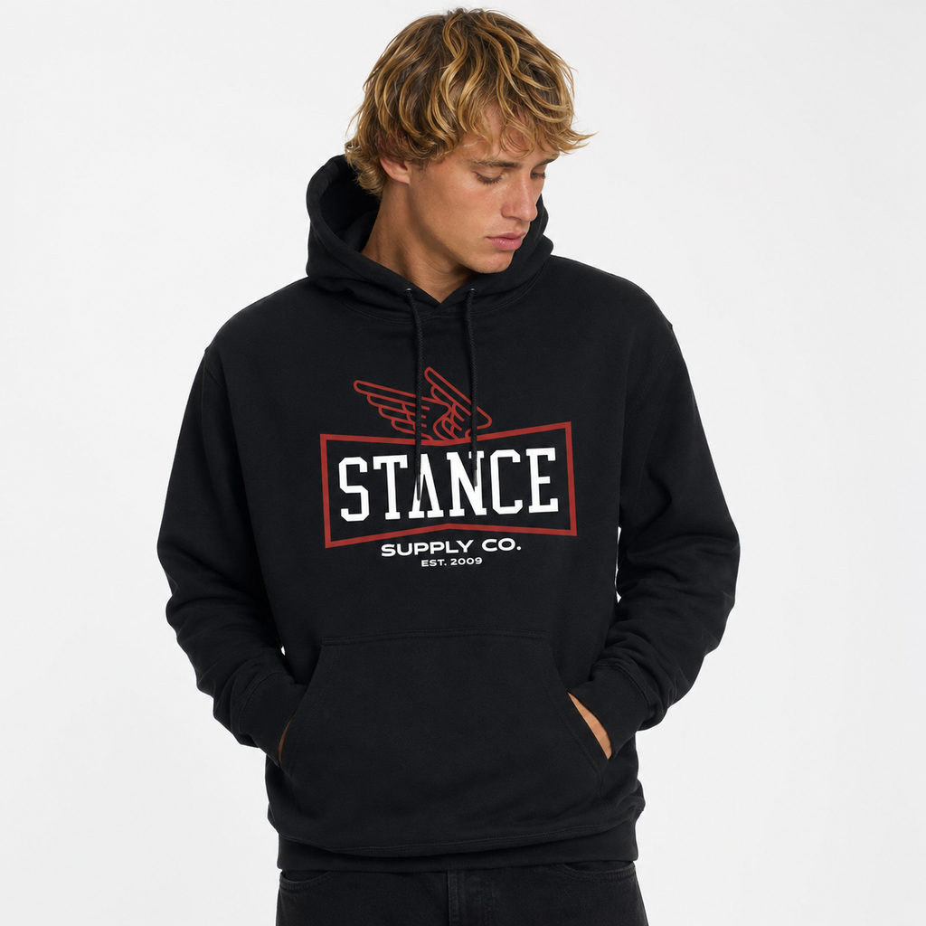 Polerón Hoodie Winged Black