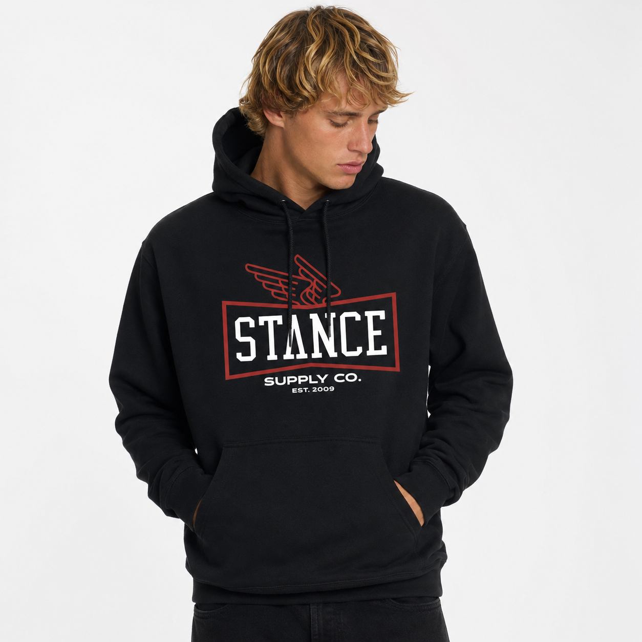 Polerón Hoodie Winged Black