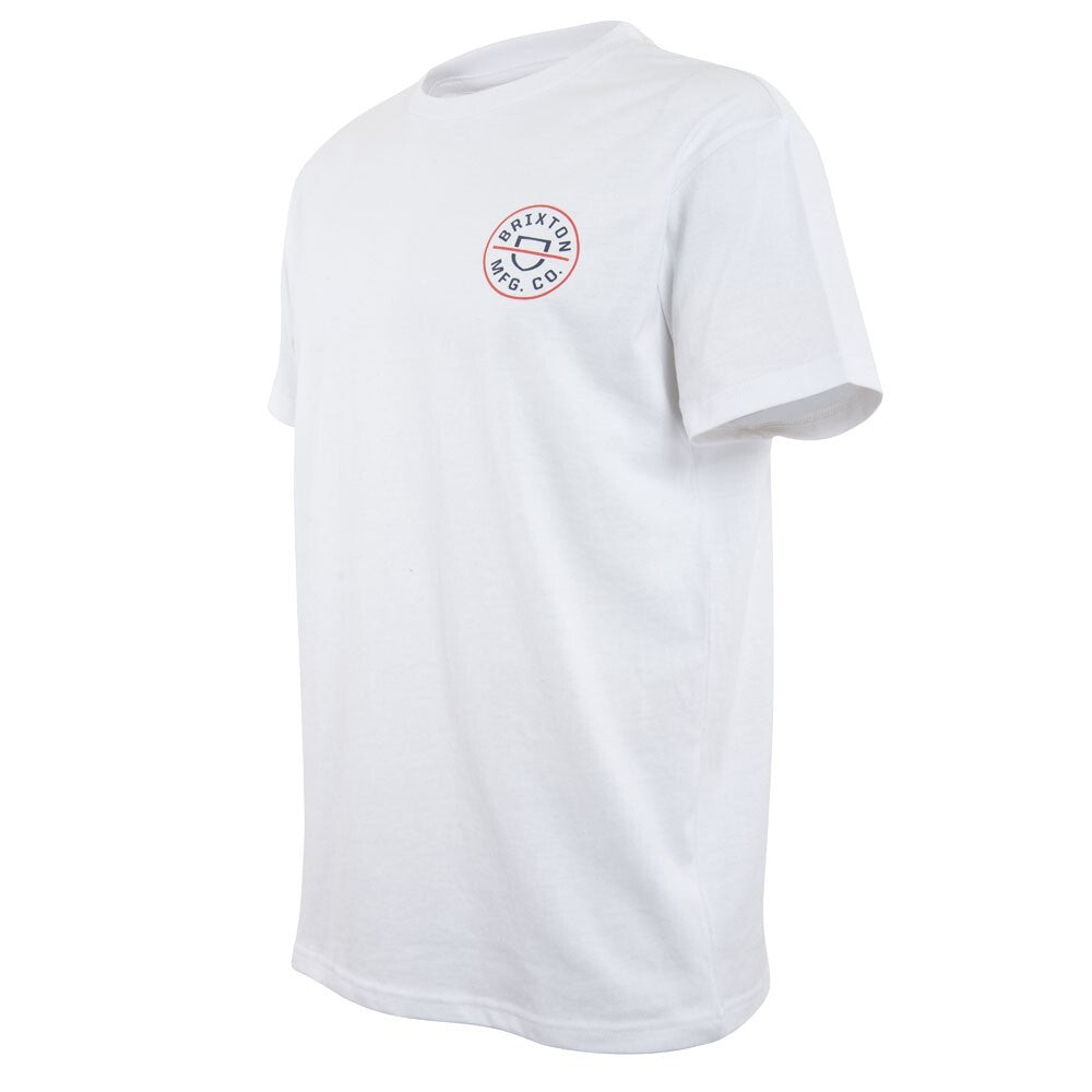 Polera Men White Shield Tiny Logo